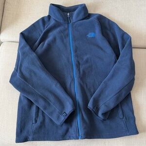 The North Face Mens Blue Full Zip Fleece Sweatshirt